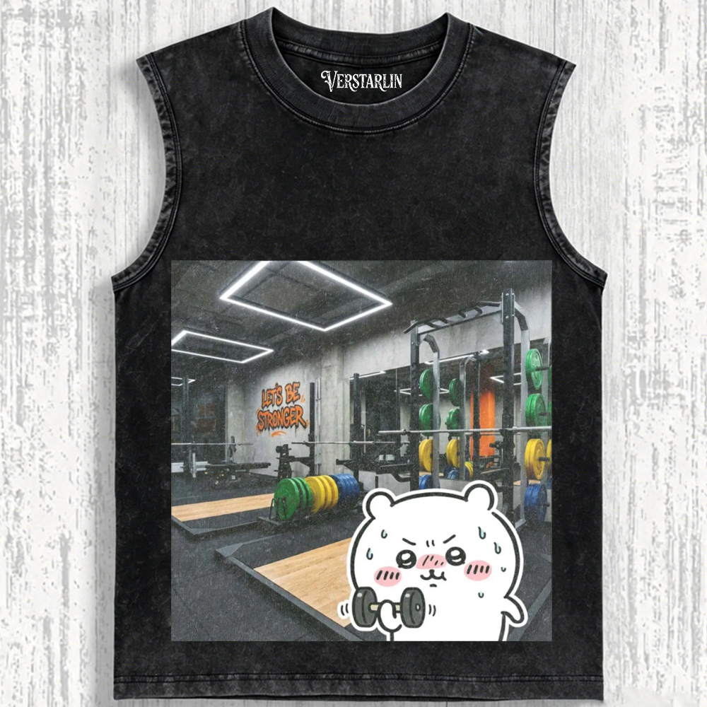 DUMBBELL AND SWEAT T-SHIRT