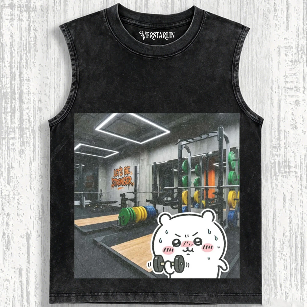 DUMBBELL AND SWEAT T-SHIRT