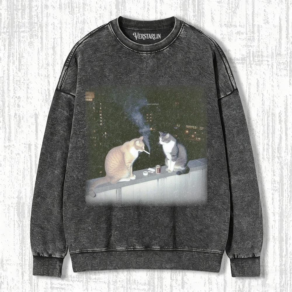 SMOKING CAT T-SHIRT