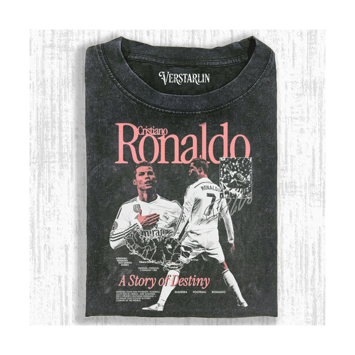 Cristiano Ronaldo "A Story of Destiny" Vintage Graphic Tee