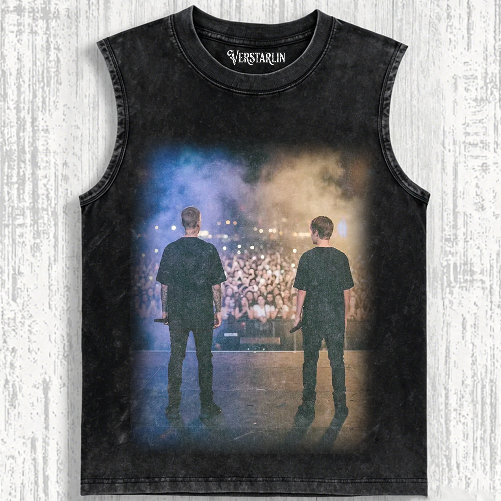 Coachella Sunset Stage Back View Concert Vibe Print