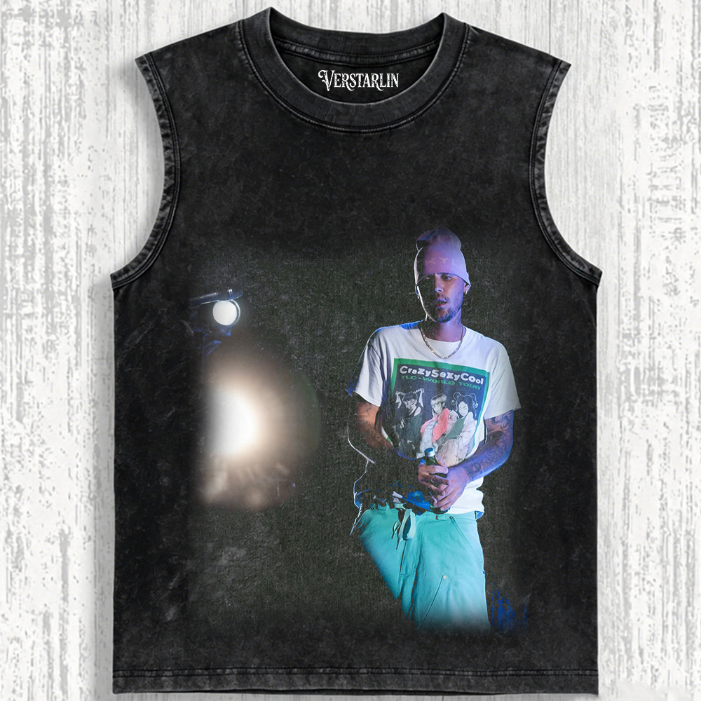Coachella Street Style Justin Bieber Stage Casual Outfit Graphic