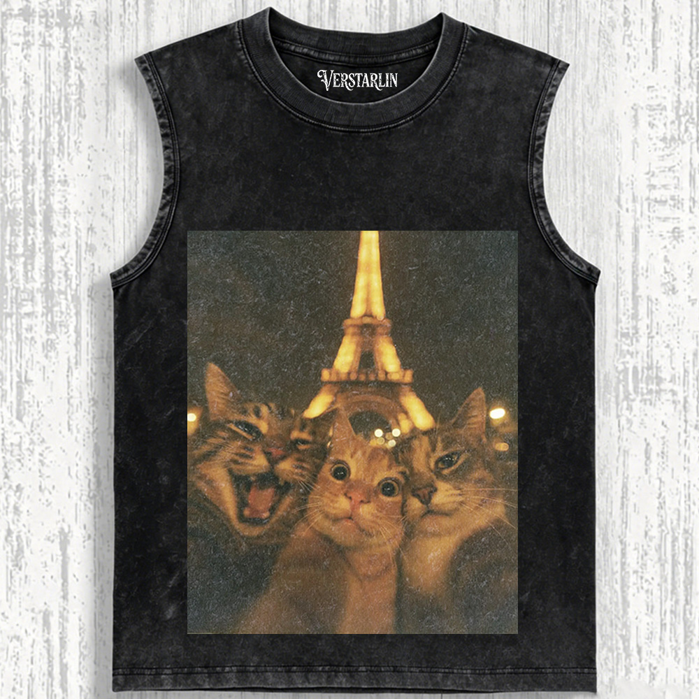 CAT SELFIE T-SHIRT