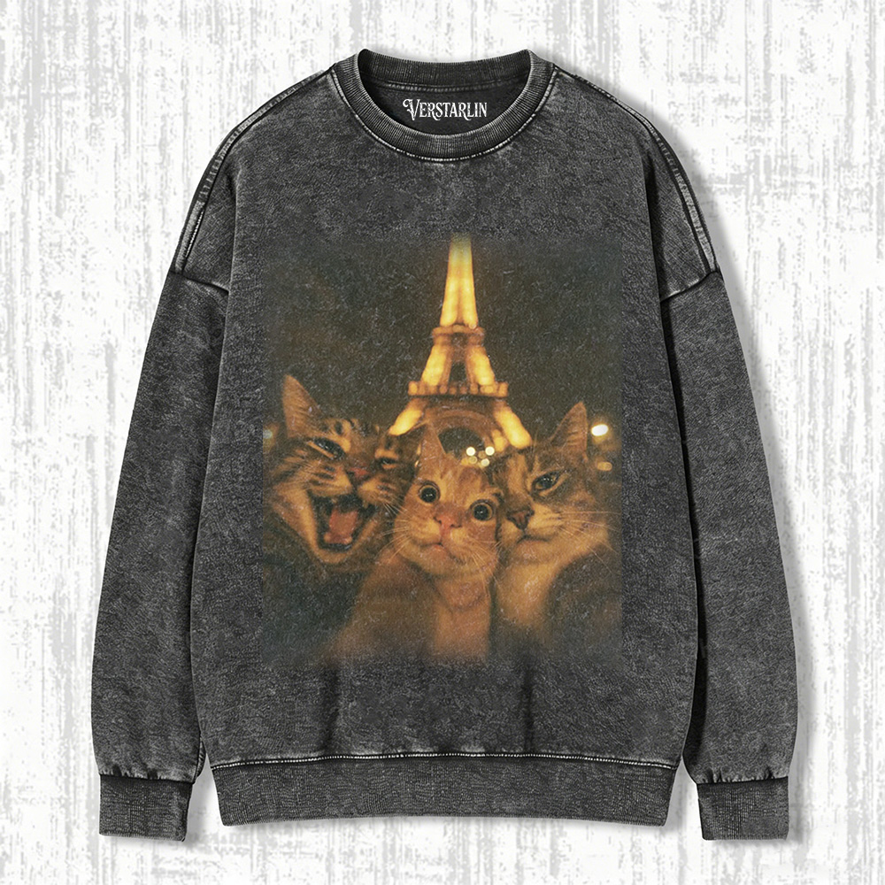 CAT SELFIE T-SHIRT