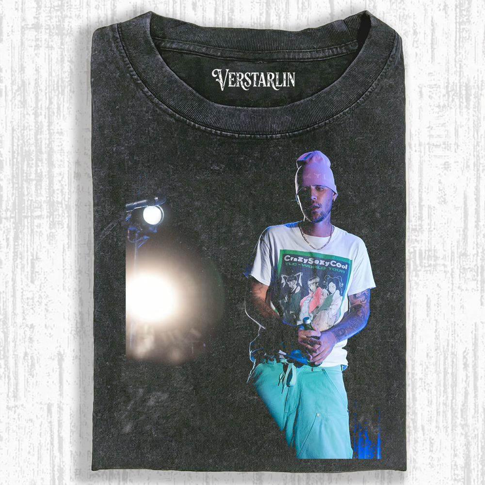 Coachella Street Style Justin Bieber Stage Casual Outfit Graphic