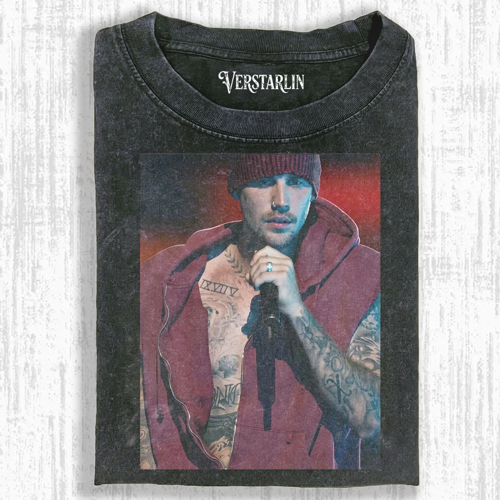 Coachella Red Stage Justin Bieber Maroon Hoodie Tattoo Graphic