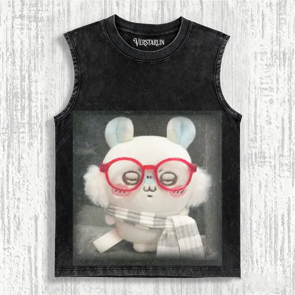 Cute Cartoon Graffiti Print Casual Top