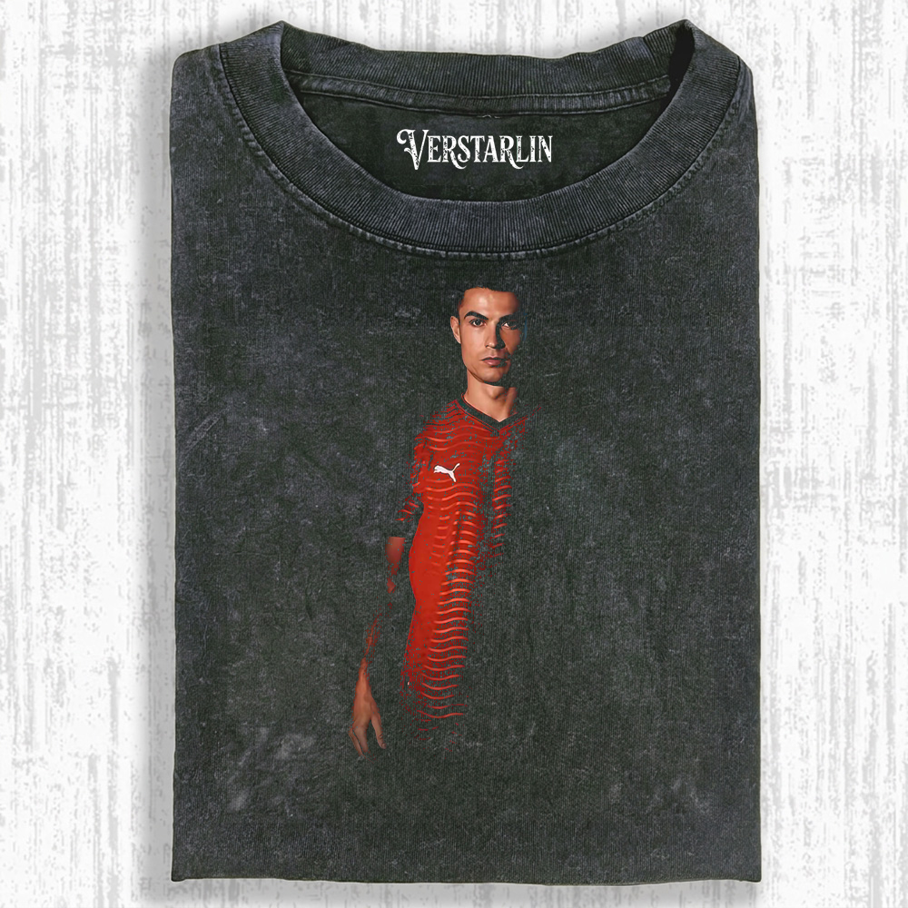 Cristiano Ronaldo Portugal Digital Art Tee | Soccer Vintage Streetwear