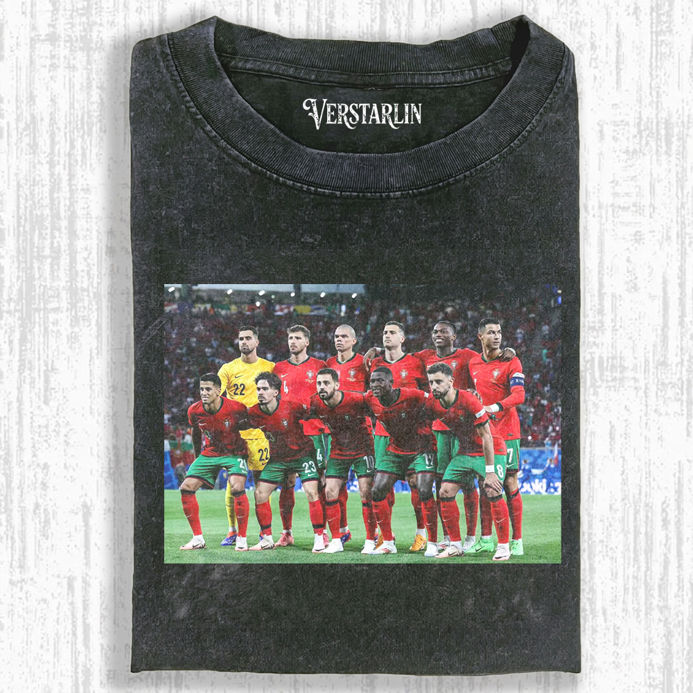 Portugal National Football Team Photo Tee | World Cup Soccer Vintage Streetwear