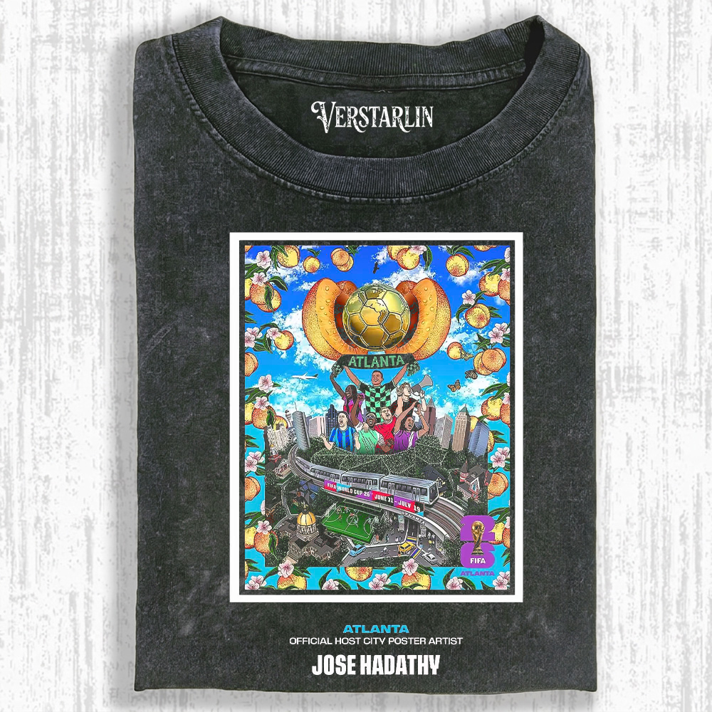 Atlanta World Cup 2026 Official Host City Art Tee | Soccer Fan Streetwear