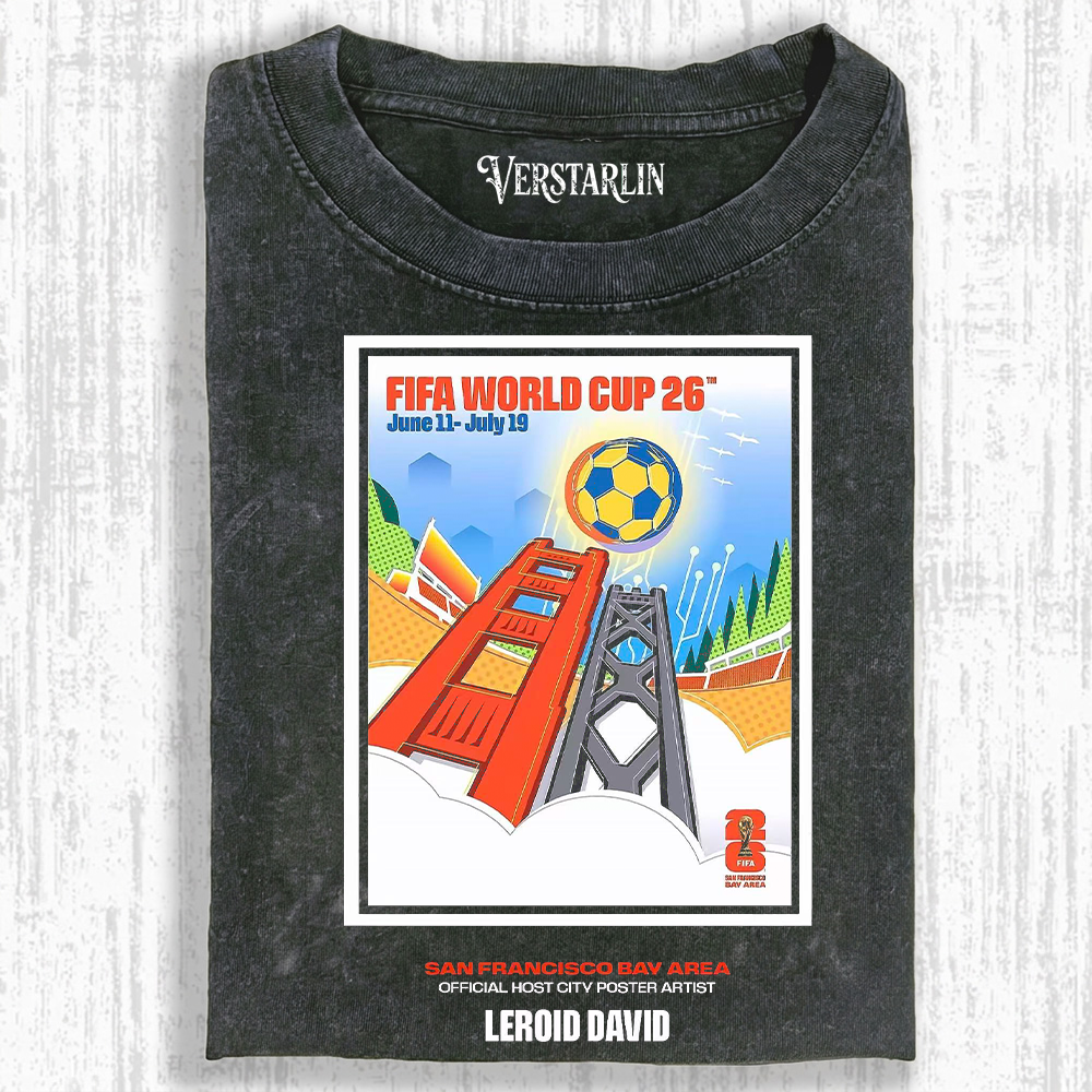 San Francisco Bay Area World Cup 2026 Golden Gate Tee | Soccer Fan Streetwear