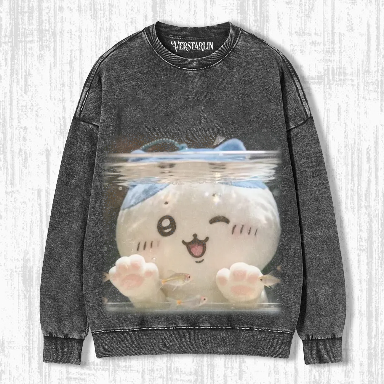 Cute Cartoon Graffiti Print Casual Top