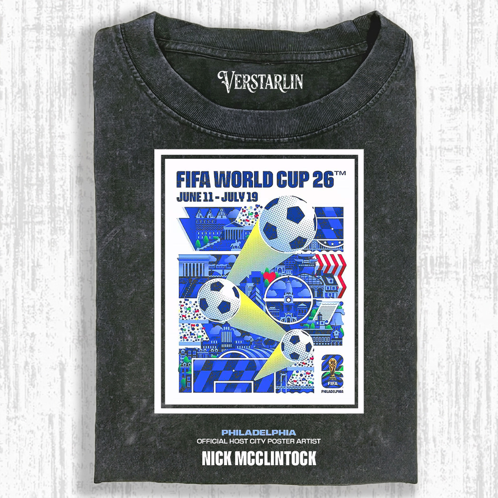 Philadelphia World Cup 2026 City Landmarks Tee | Soccer Fan Streetwear