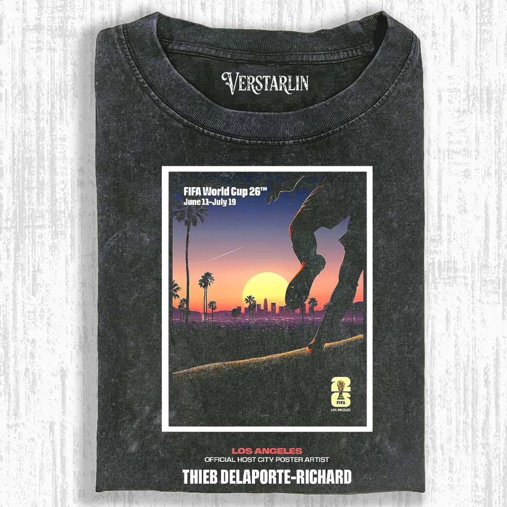 Los Angeles World Cup 2026 Sunset Soccer Tee | Official Host City Streetwear