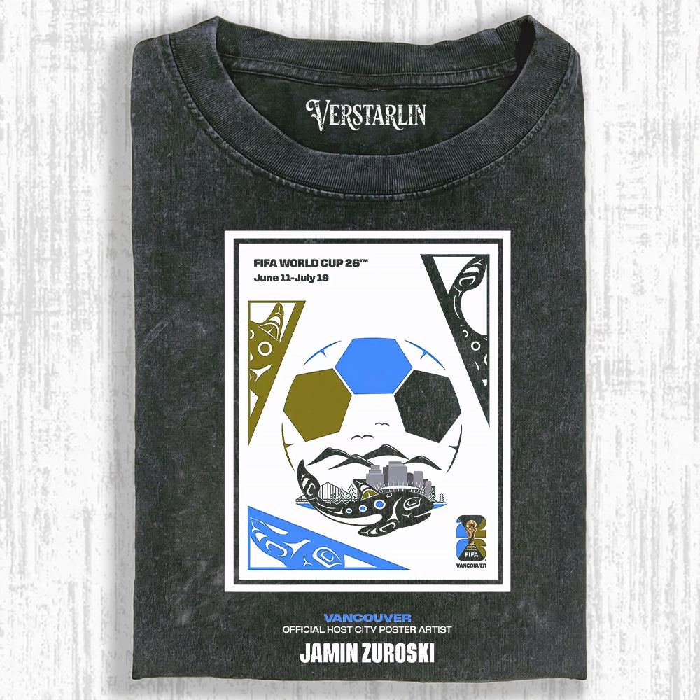 Vancouver World Cup 2026 Indigenous Art Soccer Tee | Official Host City Streetwear