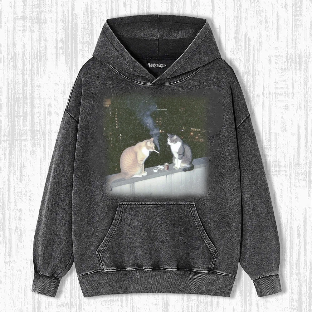 SMOKING CAT T-SHIRT