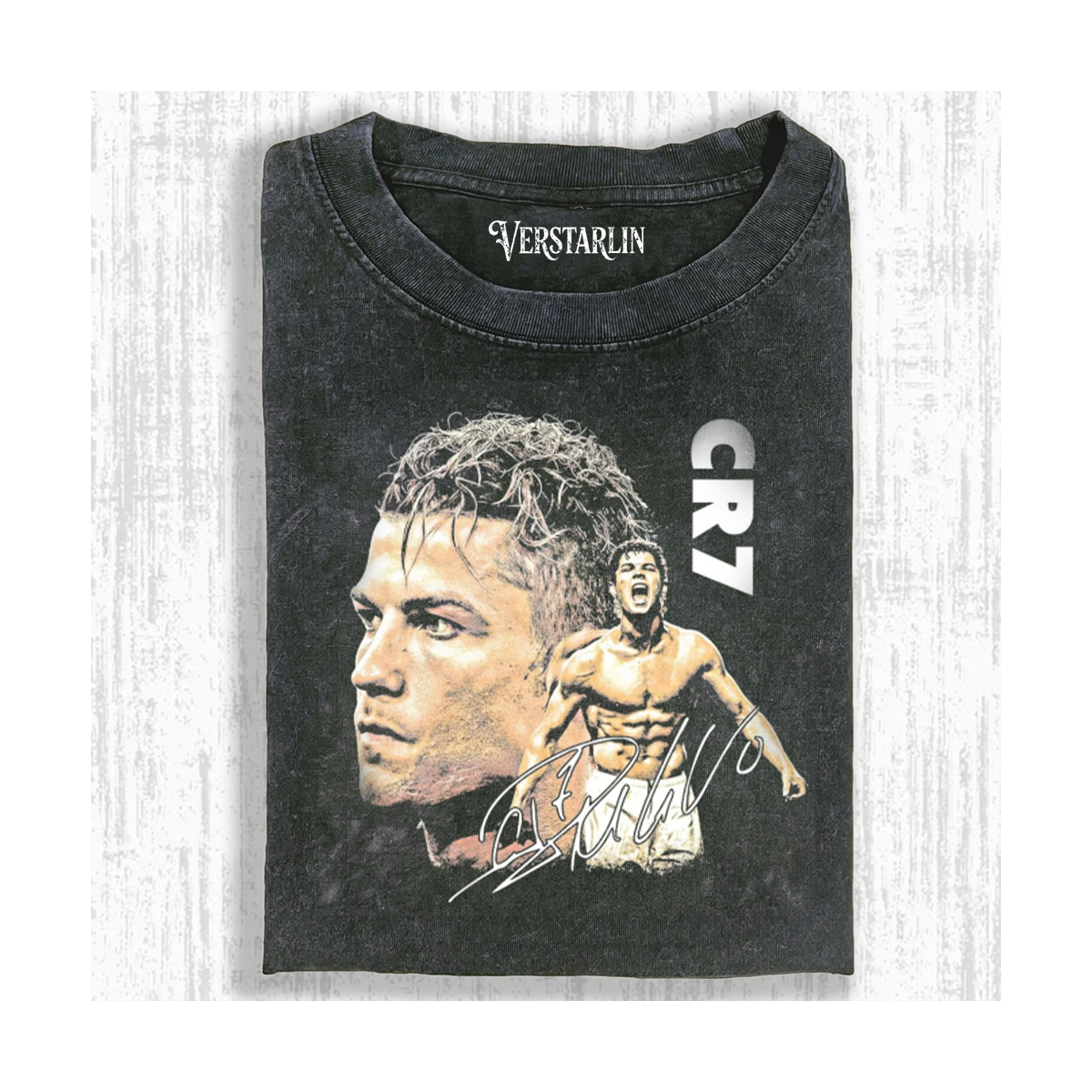 CR7 Cristiano Ronaldo Dual Portrait Graphic T-Shirt