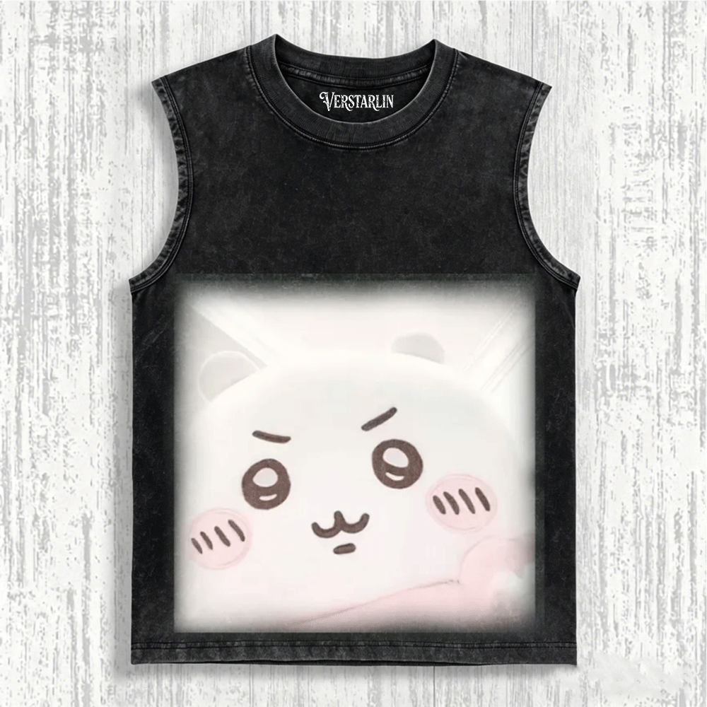 Cute Cartoon Graffiti Print Casual Top