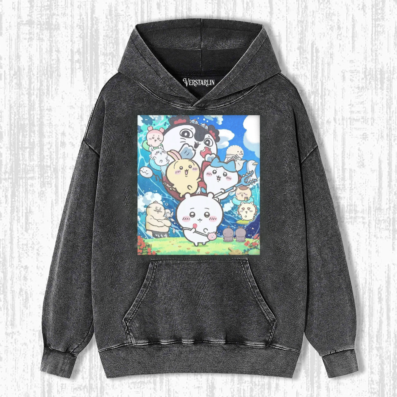 Cute Cartoon Graffiti Print Casual Top