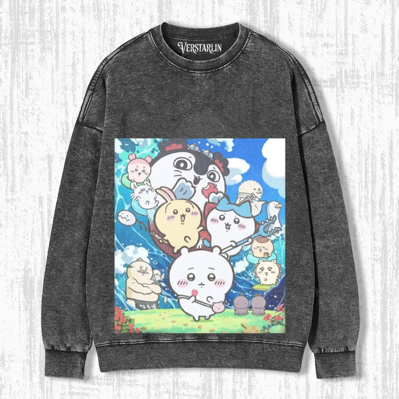 Cute Cartoon Graffiti Print Casual Top