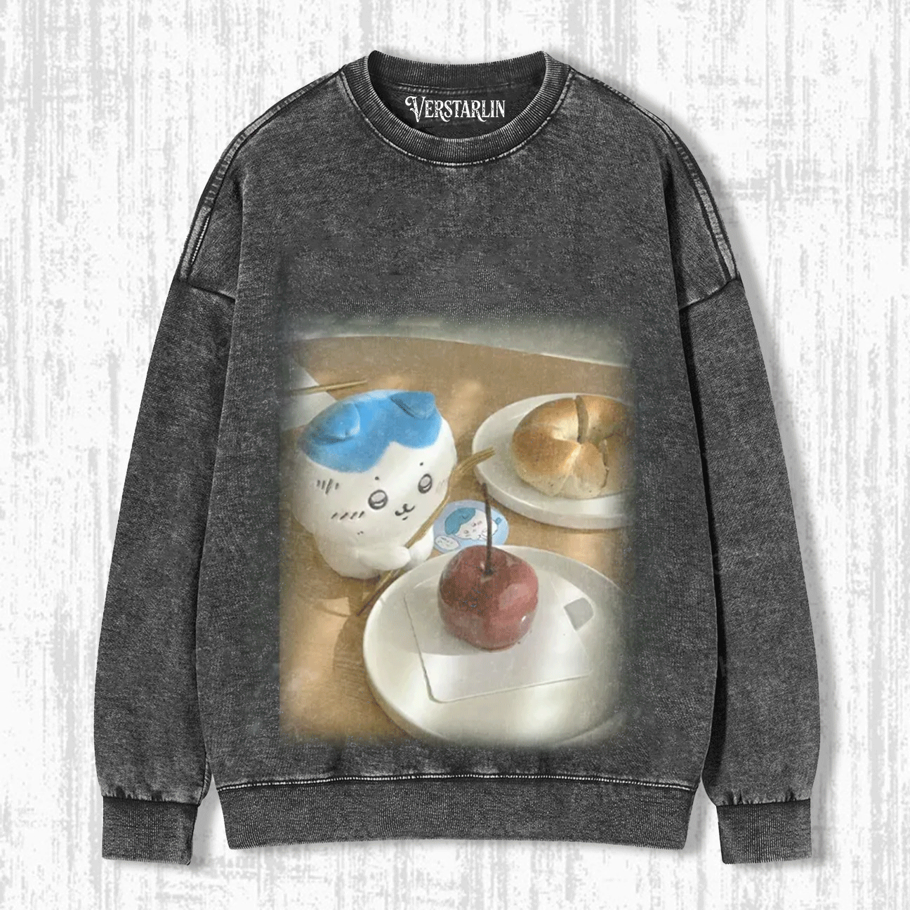 Cute Cartoon Graffiti Print Casual Top