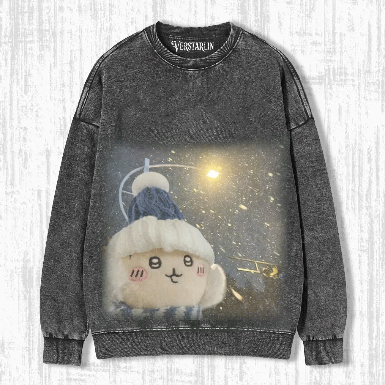 Cute Cartoon Graffiti Print Casual Top