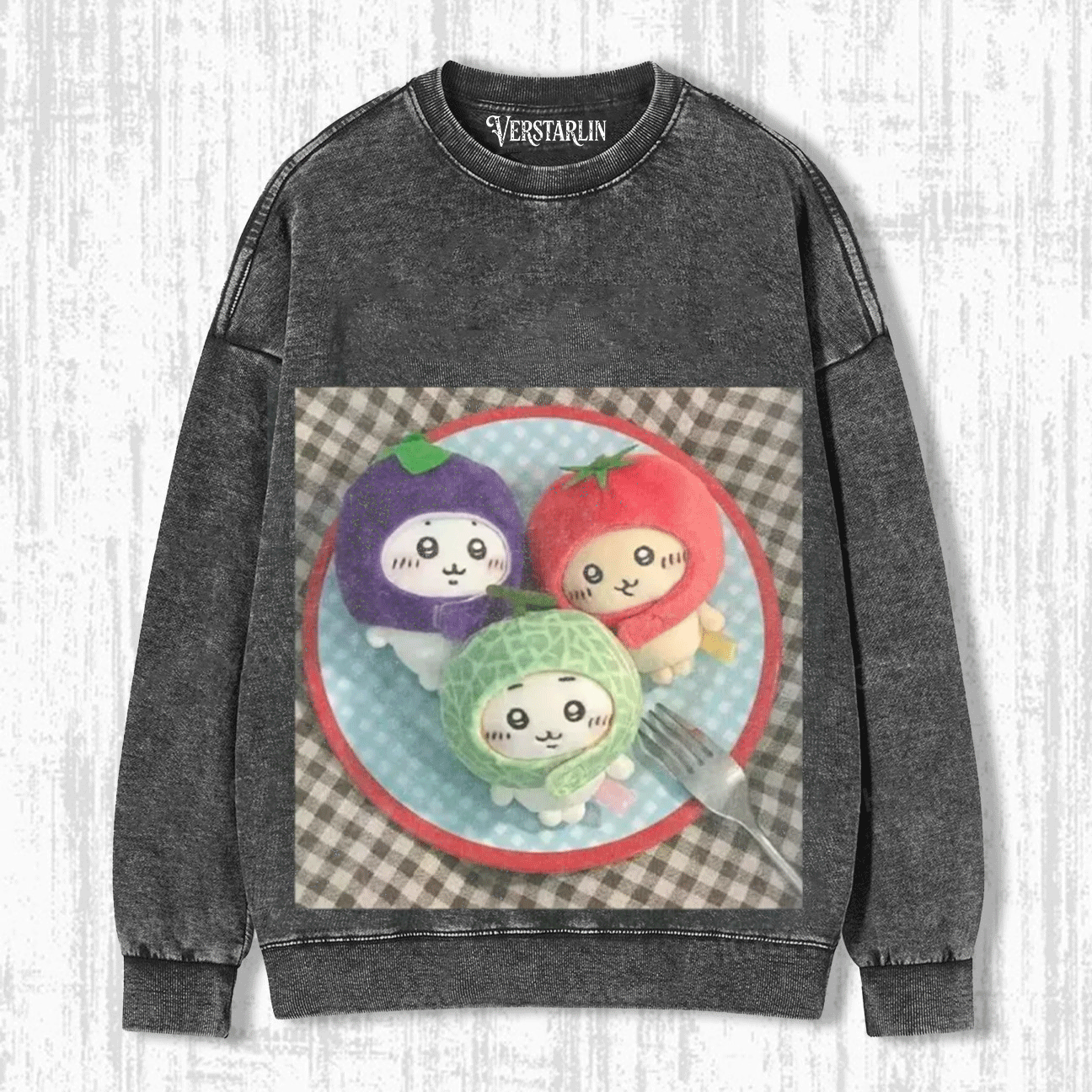 Cute Cartoon Graffiti Print Casual Top