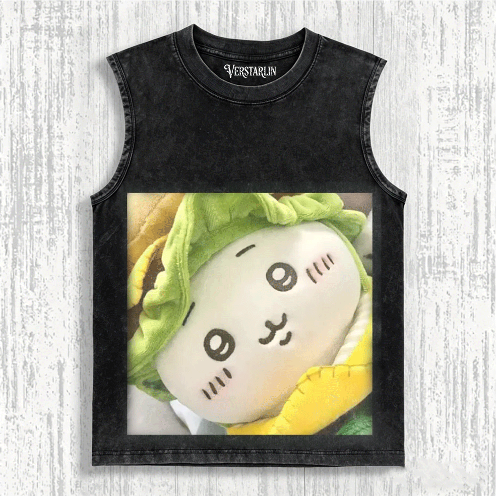 Cute Cartoon Graffiti Print Casual Top