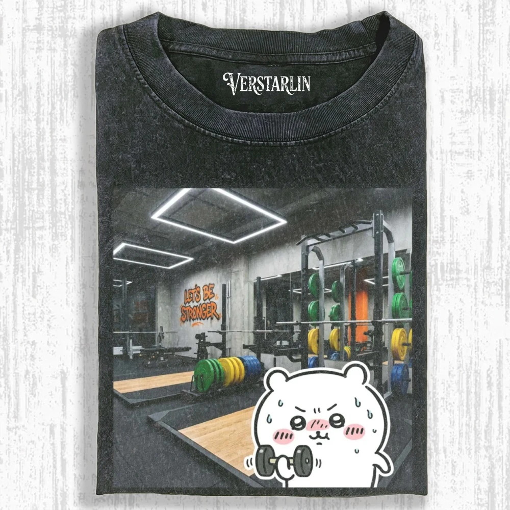 DUMBBELL AND SWEAT T-SHIRT