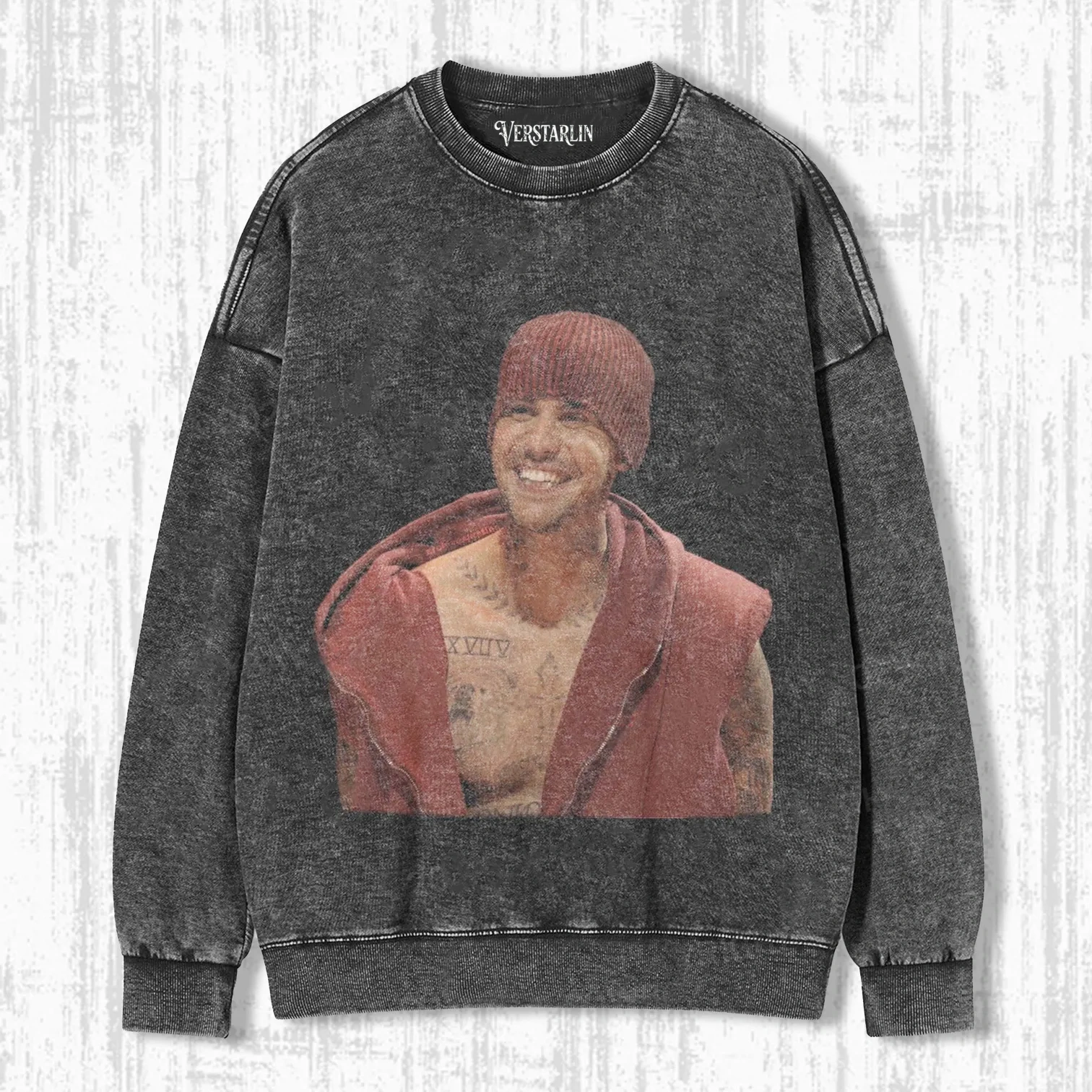 RED-TONED STREET PORTRAIT T-SHIRT
