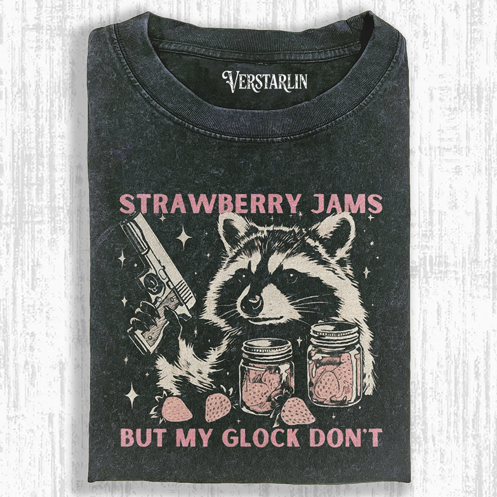 VINTAGE STRAWBERRY JAMS RACCOON T-SHIRT