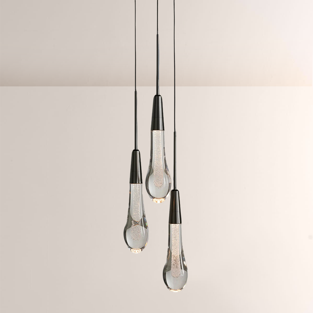 Raindrop Glass Solitaire Pendant - thebelacan