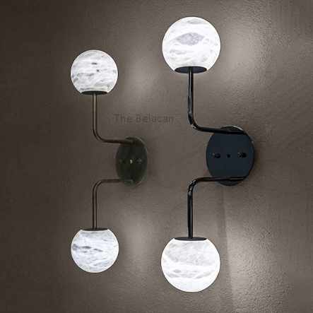 Alabaster Cerlin Wall Sconce - thebelacan