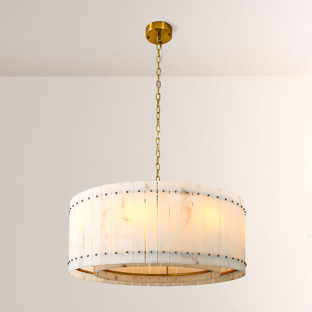 San Marco Alabaster Round Chandelier - thebelacan