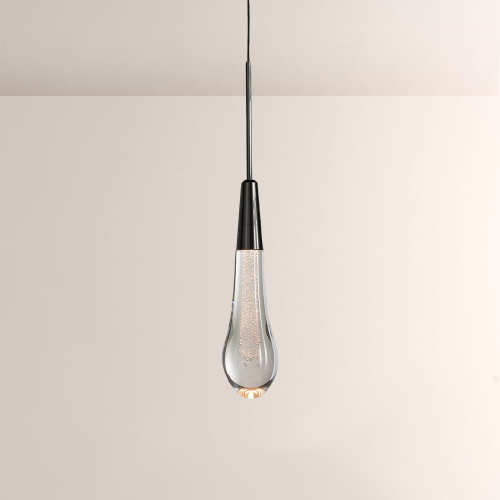 Raindrop Glass Solitaire Pendant - thebelacan