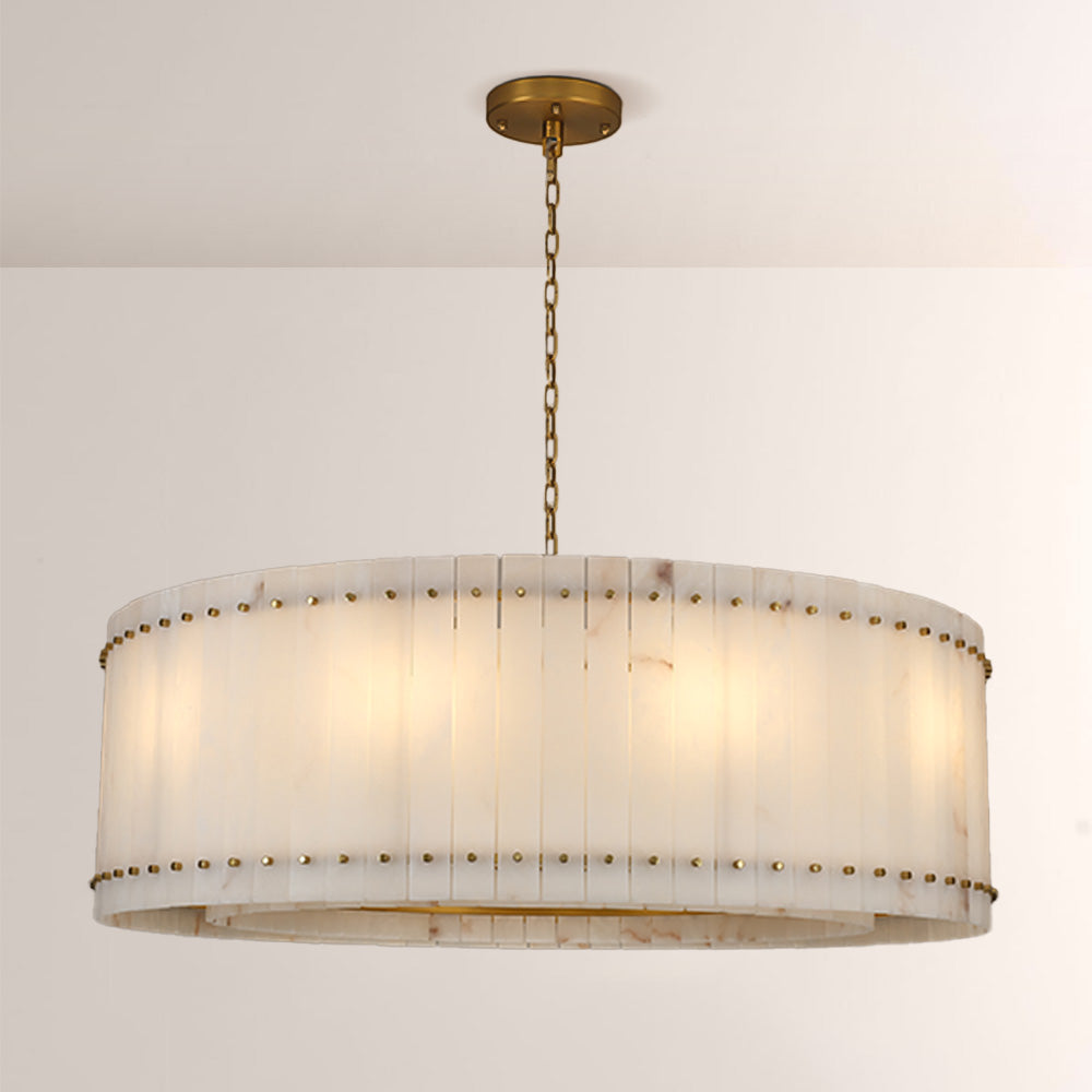 San Marco Alabaster Round Chandelier - thebelacan