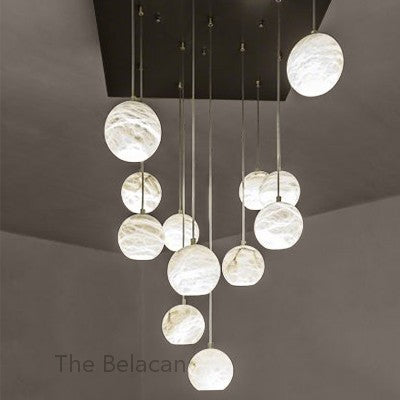 Alabaster Rain Balls Chandelier - thebelacan