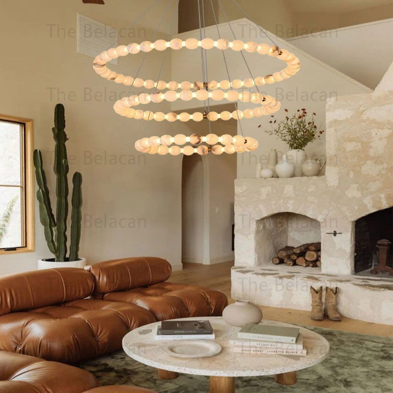 Alabaster Veritas Chandelier - thebelacan