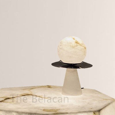 Alabaster Cycle Table Lamp - thebelacan