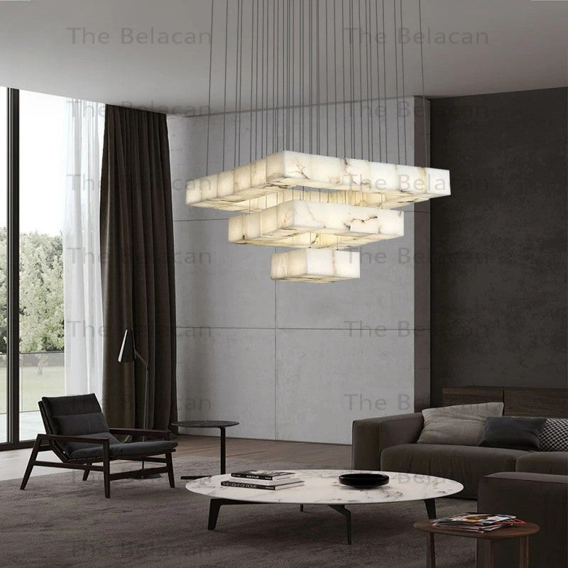 Alabaster Alba Chandelier - thebelacan