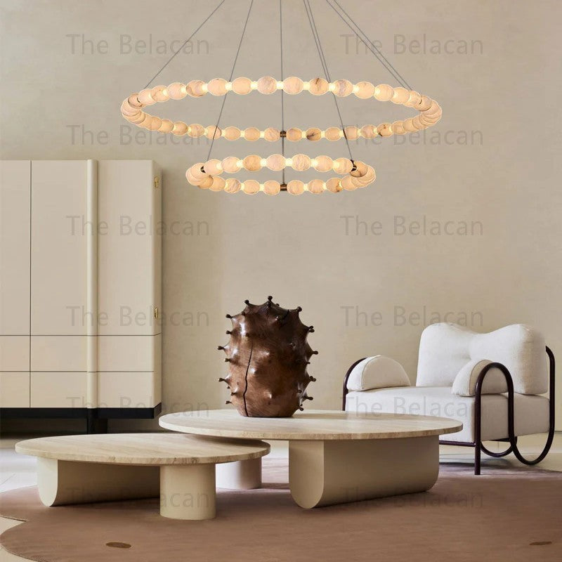 Alabaster Veritas Chandelier - thebelacan