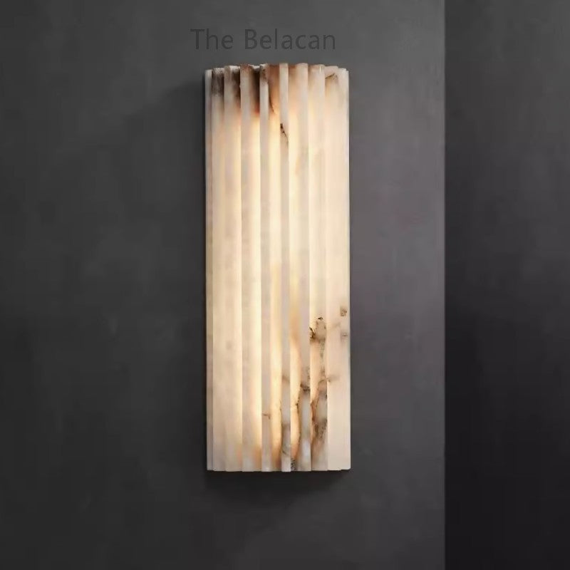 Alabaster Hoshino Wall Sconce - thebelacan