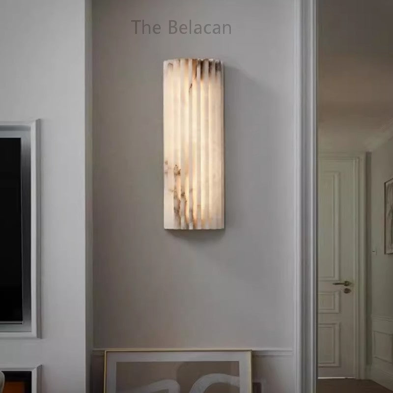 Alabaster Hoshino Wall Sconce - thebelacan