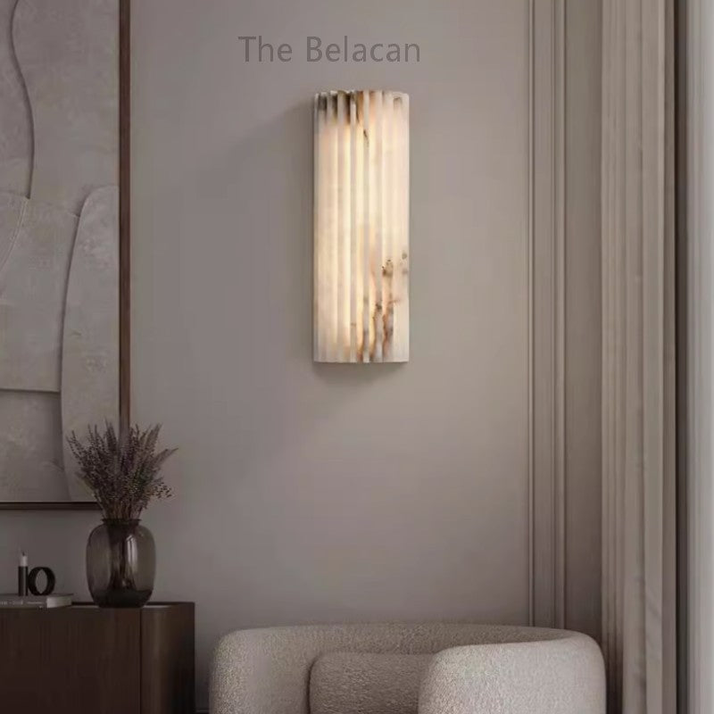 Alabaster Hoshino Wall Sconce - thebelacan