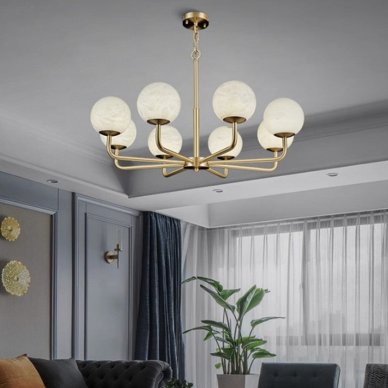 Alabaster Celestia Chandelier - thebelacan