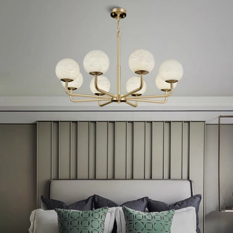 Alabaster Celestia Chandelier - thebelacan