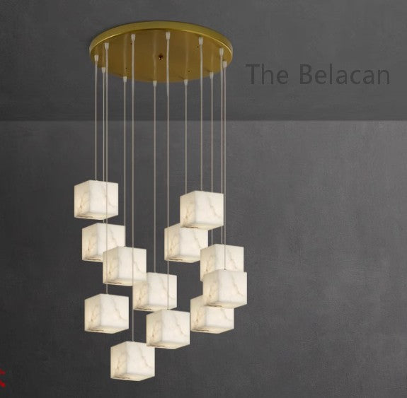 Alabaster Alba Chandelier - thebelacan