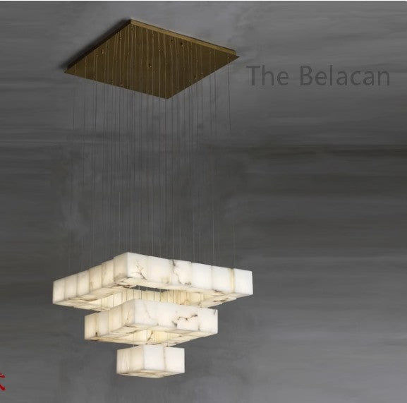 Alabaster Alba Chandelier - thebelacan