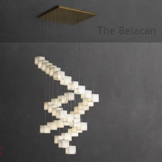 Alabaster Alba Chandelier - thebelacan