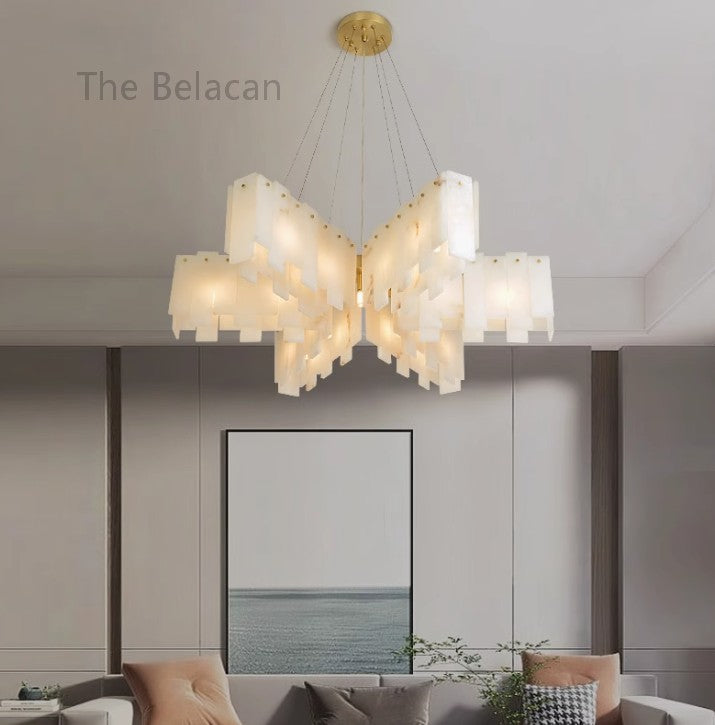 Alabaster serenita Chandelier - thebelacan
